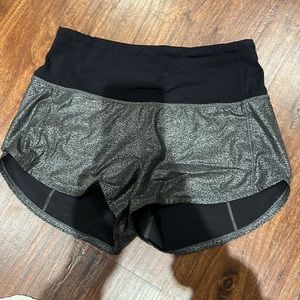 Lululemon High Waisted Speed Up shorts